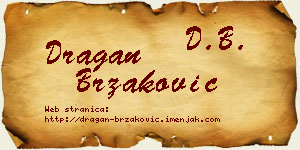 Dragan Brzaković vizit kartica